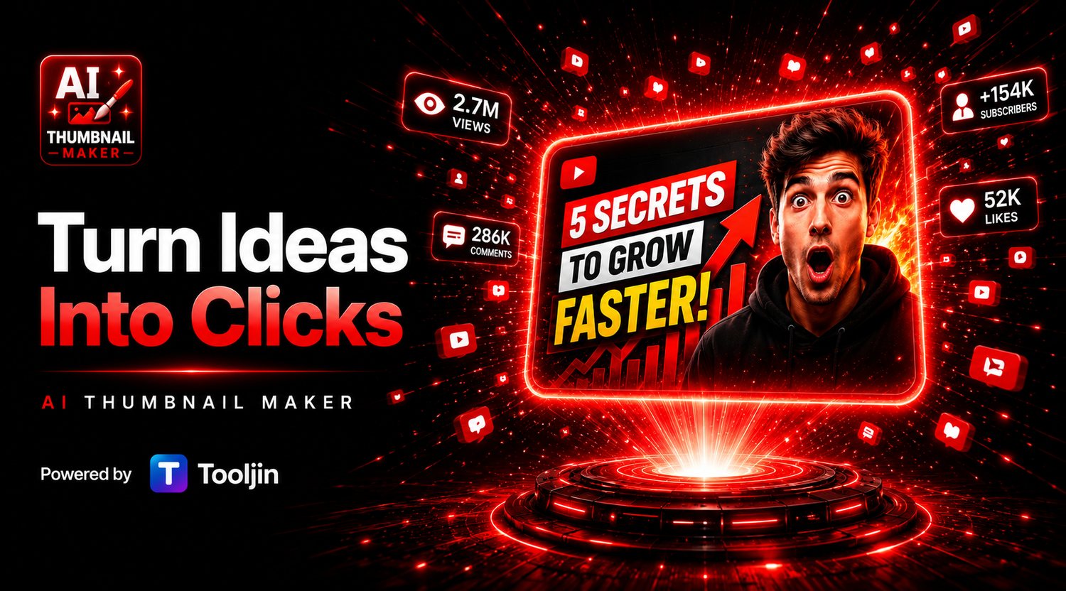 Turn ideas into clicks — generate scroll-stopping YouTube thumbnails with AI in seconds